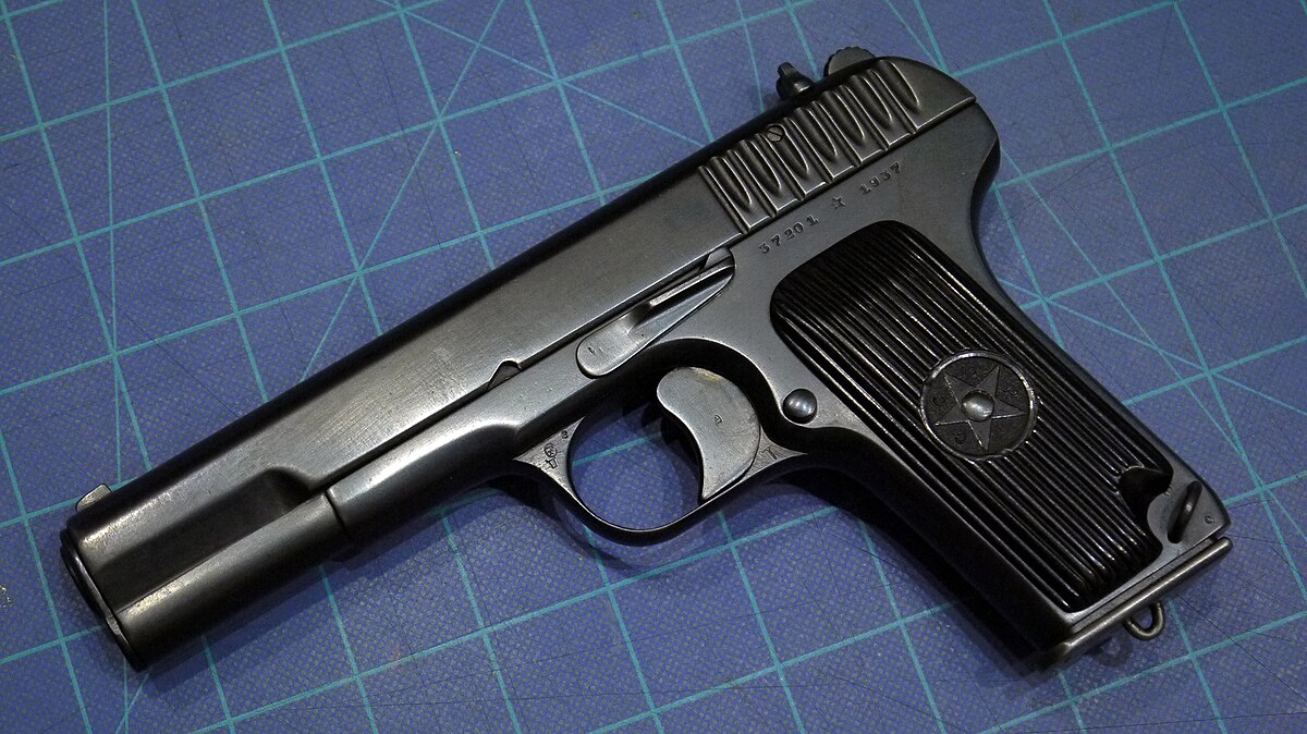 Arma de fuego relacionada con el caso del Asesino de la Baraja