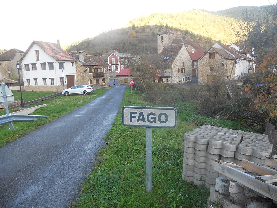Entrada al municipio de Fago