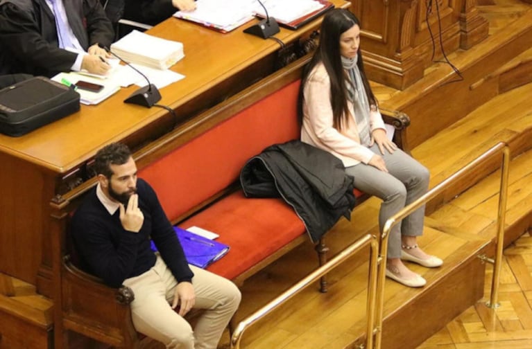 Rosa Peral y Albert López en el juicio