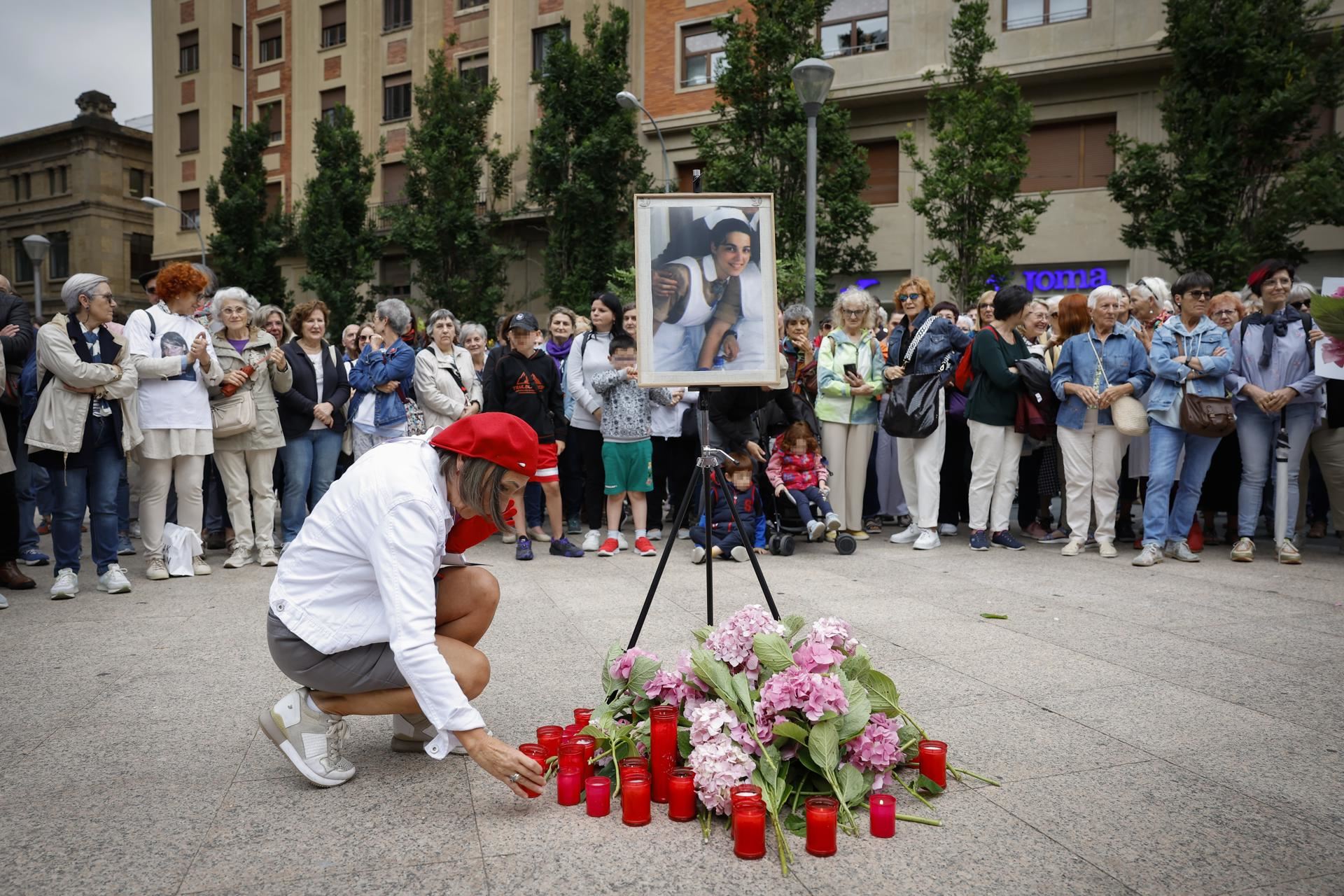 Homenaje p&uacute;blico a Nagore Laffage en Pamplona